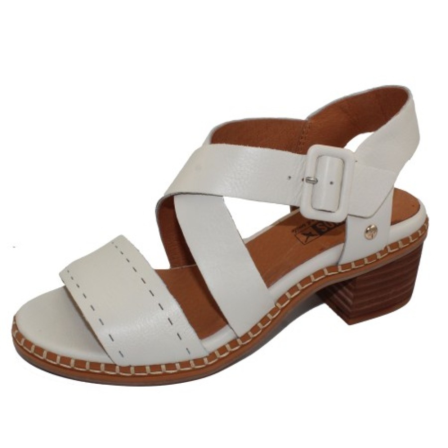 Women'S Pikolinos Heels | Pikolinos Women'S Blanes W3H-1892 In Nata Calfskin Leather