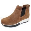 Women'S La Canadienne Ankle Boots | La Canadienne Women'S Nikki In Walnut Oiled Waterproof Suede