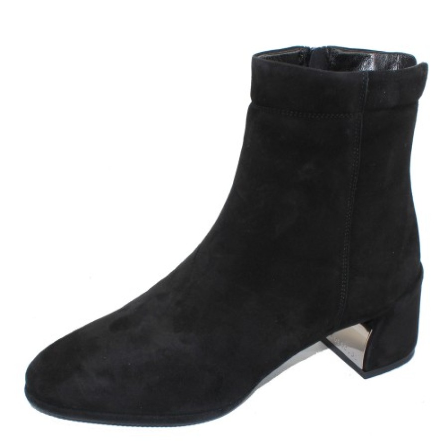 Women'S Pas De Rouge Ankle Boots | Pas De Rouge Women'S Daria 3728 In Black Suede