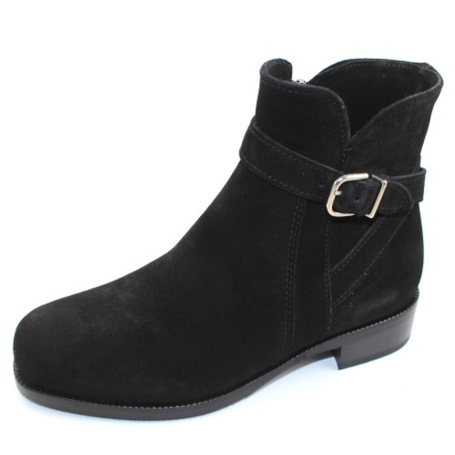 Women'S La Canadienne Boots & Booties | La Canadienne Women'S Suri In Black Waterproof Suede