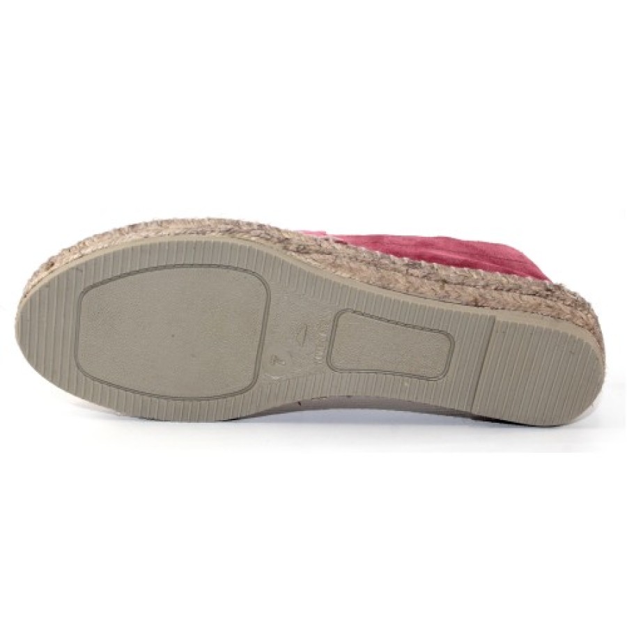 Women'S Andre Assous Flats | Andre Assous Women'S Caroline In Raspberry Suede