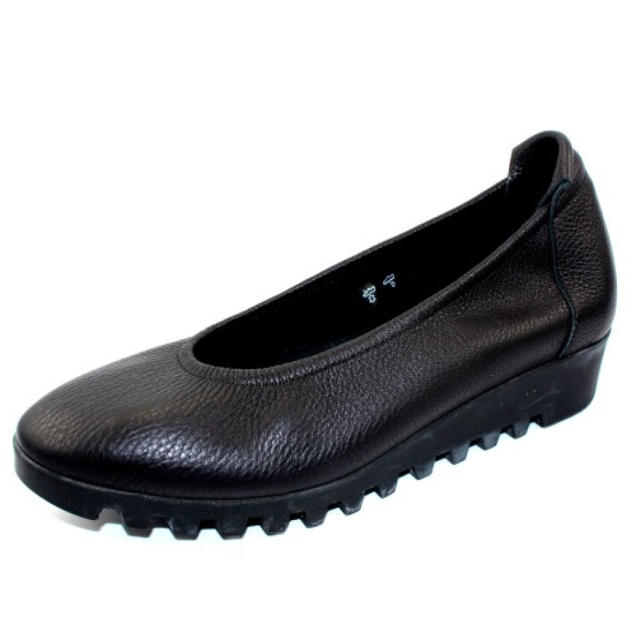 Women'S Arche Wedges | Arche Women'S Lomiss In Noir Rocky Leather