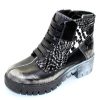 Women'S Maciejka Boots & Booties | Maciejka Women'S 5065 In Black/White Leather/Suede