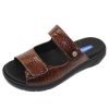 Women'S Wolky Slides | Wolky Women'S Cyprus In Cognac Mini Croco Printed Leather