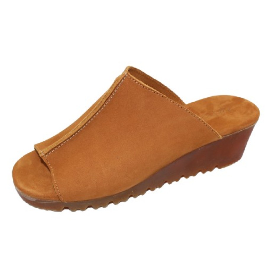 Women'S Arche Wedges | Arche Women'S Balham In Alezan Nubuck - Chestnut