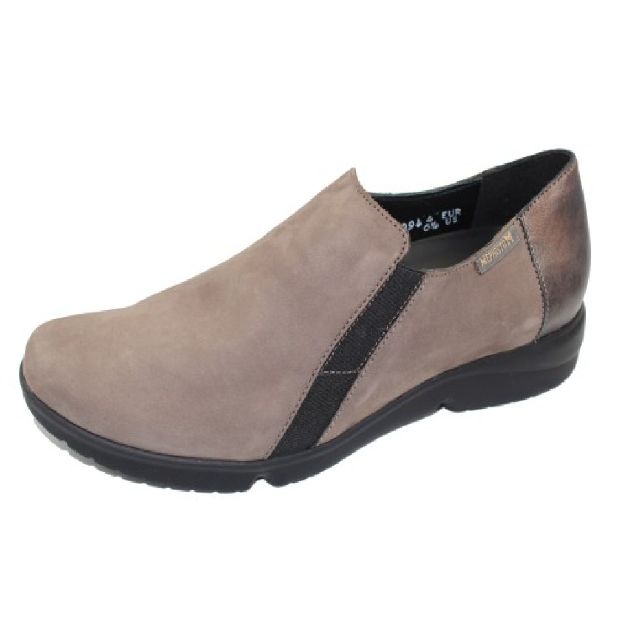 Women'S Mephisto Wedges | Mephisto Women'S Romea In Walnut Bucksoft/Smooth Leather 690H/1010H