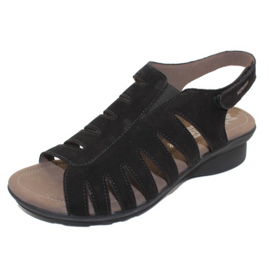 Women'S Mephisto Walking | Mephisto Women'S Praline In Black Bucksoft 6900