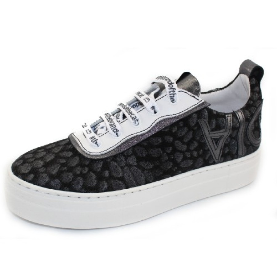 Women'S Vaddia Fashion | Vaddia Women'S Diego In Silver Cheetah Embossed Leather/White/Pewter Leather