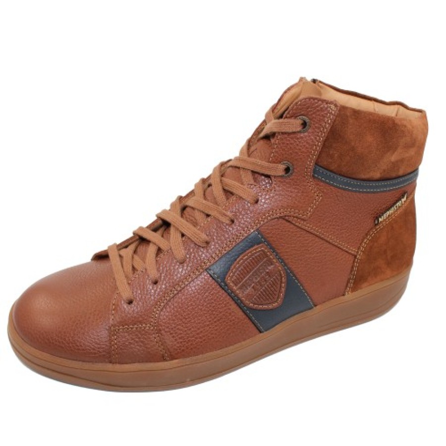 Men'S Mephisto Plain Toe | Mephisto Men'S Heliot In Hazelnut Pebble Grain Leather/Suede 27435/58/45