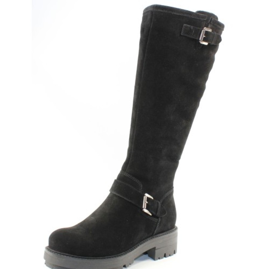 Women'S La Canadienne Waterproof | La Canadienne Women'S Carson In Black Waterproof Suede