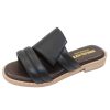 Women'S Brunate Slides | Brunate Women'S Mozzafiato In Black Leather