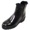 Women'S Pas De Rouge Boots & Booties | Pas De Rouge Women'S Nora 1995 In Black Waterproof Indro Leather