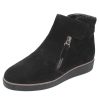 Women'S Bella Comforto Slip Ons | Bella Comforto Women'S Marlisa 20.01.07 In Black Velour Suede