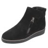 Women'S Bella Comforto Zippers | Bella Comforto Women'S Marlisa 20.01.07 In Black Velour Suede