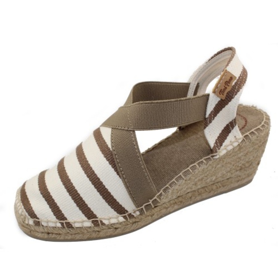 Women'S Toni Pons Platforms | Toni Pons Women'S Tarbes In Ecru/Stone Canvas