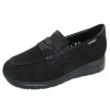 Women'S Mephisto Loafers | Mephisto Women'S Elyna In Black Bucksoft 6900/14