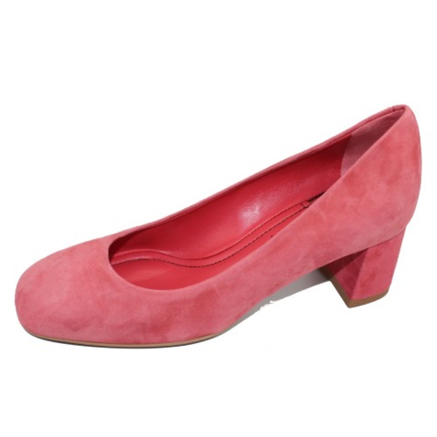 Women'S Pas De Rouge Heels | Pas De Rouge Women'S Chantal 2150 In Salmon Suede