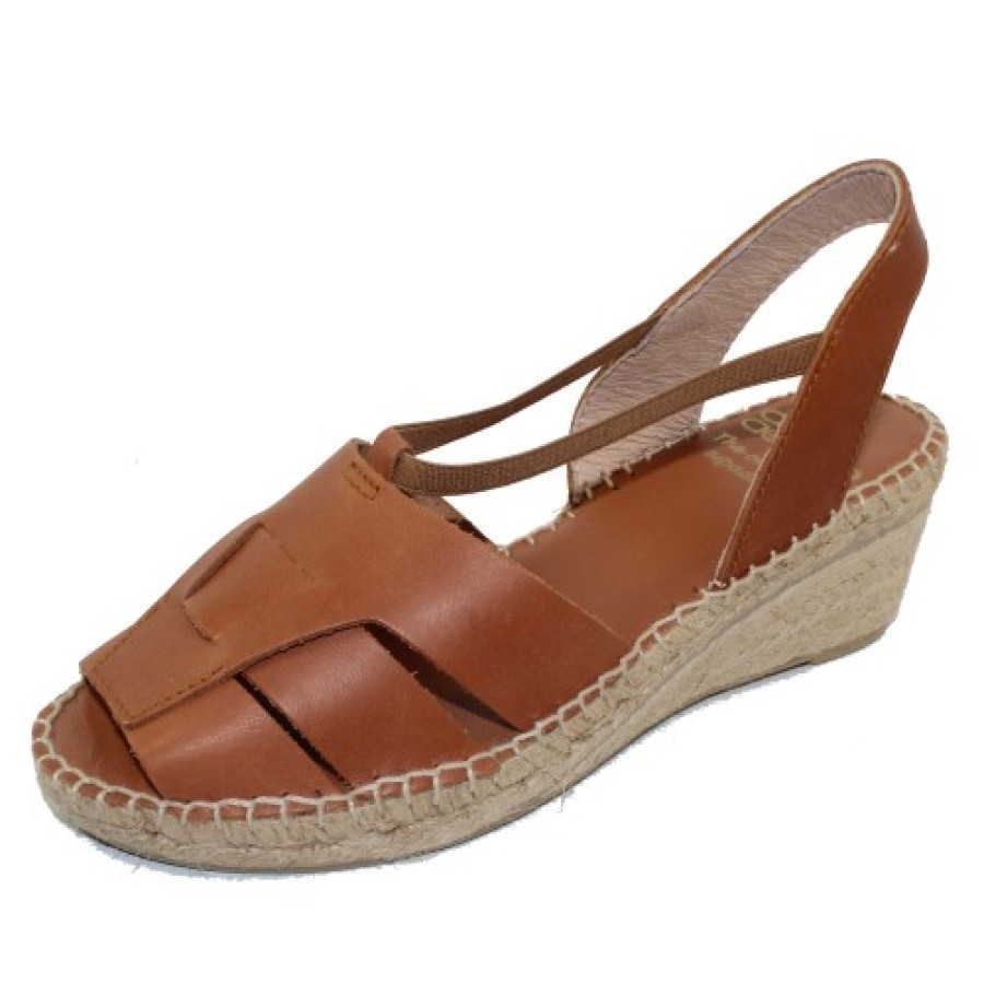 Women'S Andre Assous Wedges | Andre Assous Women'S Dorit In Cuero Tan Vaqueta Leather