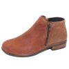 Women'S Naot Boots & Booties | Naot Women'S Helm In Soft Cognac Leather/Antique Brown Suede