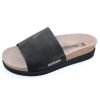 Women'S Mephisto Footbed | Mephisto Women'S Hanik In Black Sandalbuck 6000