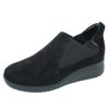 Women'S Mephisto Slip Ons | Mephisto Women'S Ibelina In Black Velcalf Premium 12200