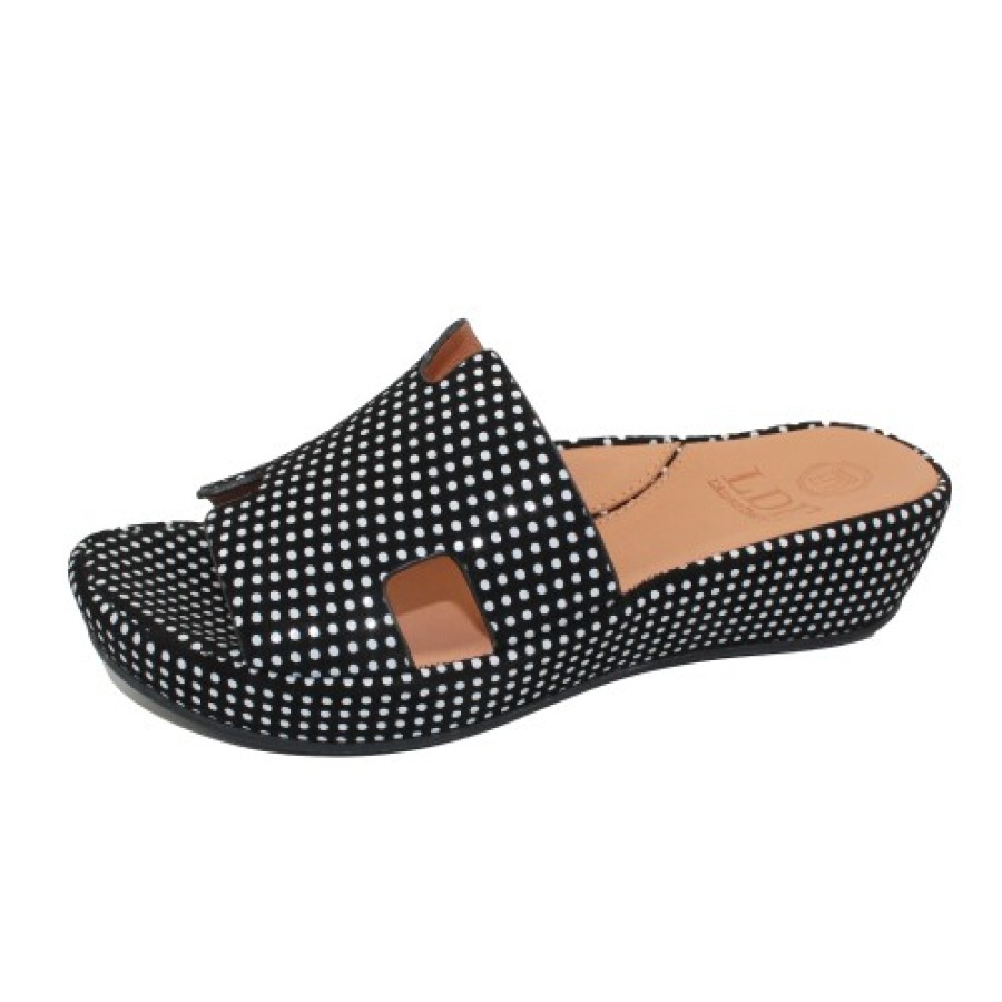 Women'S Lamour Des Pieds Travel | Lamour Des Pieds Women'S Catiana In Black/White Polka