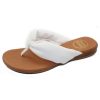 Women'S Andre Assous Thongs & Toe Rings | Andre Assous Women'S Nuya In White Leather