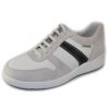 Men'S Mephisto Apron Toe | Mephisto Men'S Vito In Off White Velsport Suede/Leather/Navy 3680/30/45