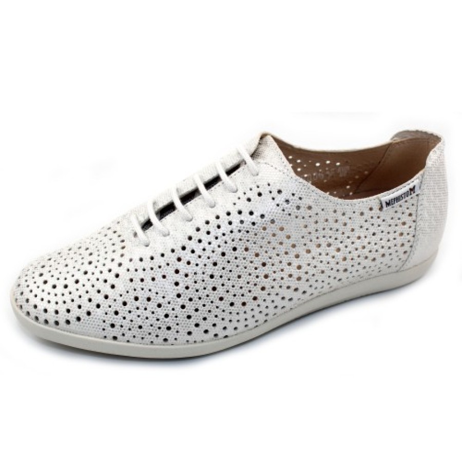 Women'S Mephisto Platforms | Mephisto Women'S Katie Sun In Silver Plaza 16968