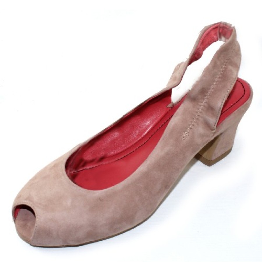 Women'S Pas De Rouge Heels | Pas De Rouge Women'S Milly 2353 In Onice Tan Suede