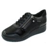 Women'S Mephisto Women'S New Arrivals | Mephisto Women'S Iasmina In Black Silk Leather 7800/14/00