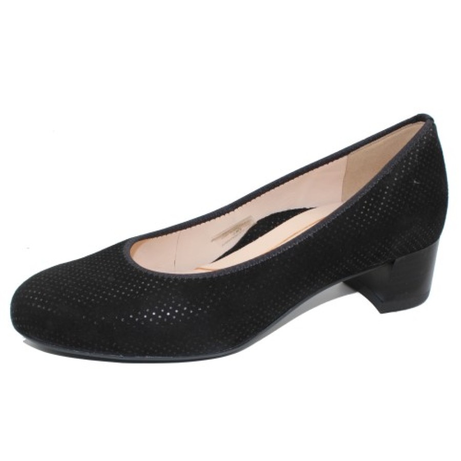 Women'S Ara Pumps | Ara Women'S Vivian In Black Puntikid