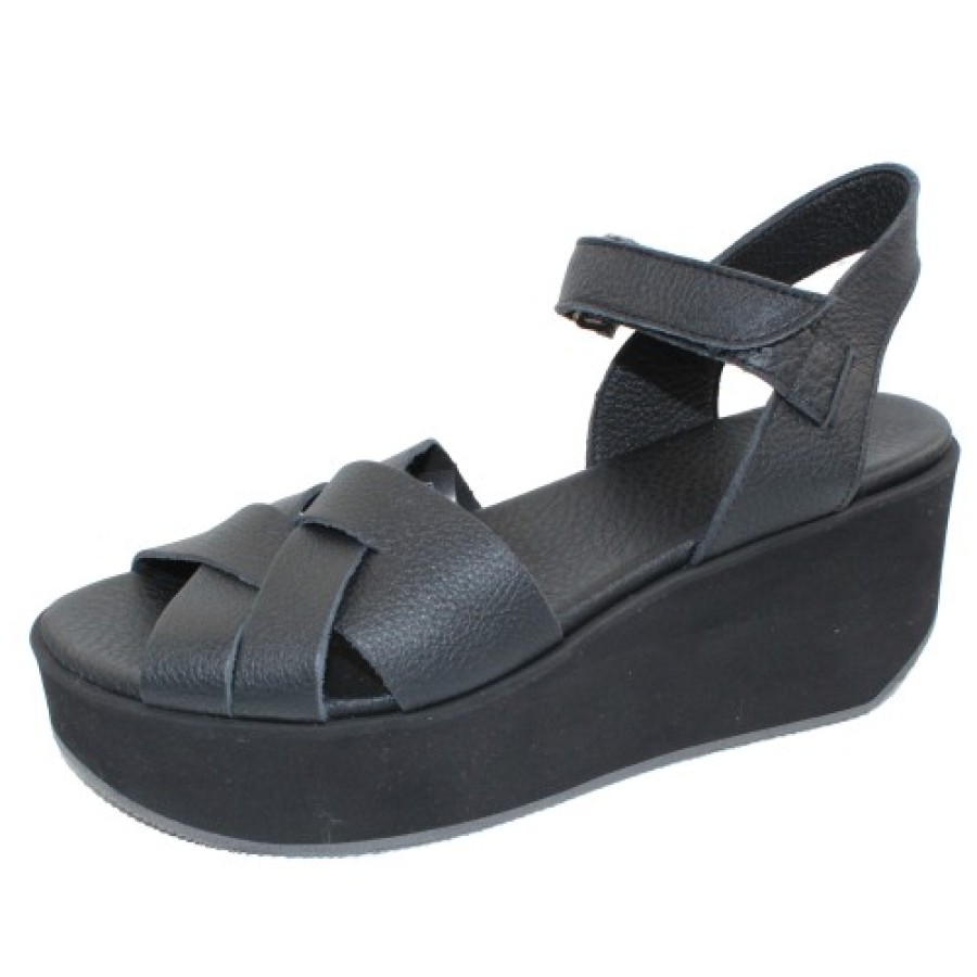 Women'S Arche Back Straps | Arche Women'S Galawa In Noir Vachette Fast Leather