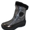 Women'S Pajar Mid Calf Boots | Pajar Women'S Moscou 3 In Anthracite Iron Nylon