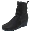 Women'S Arche Mid Calf Boots | Arche Women'S Larazo In Noir Hunter Leather