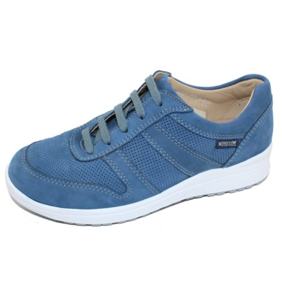 Women'S Mephisto Women'S New Arrivals | Mephisto Women'S Rebeca Perf In Denim Bucksoft 6904