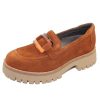 Women'S Softwaves Loafers | Softwaves Women'S Vanna 8.36.27 In Cognac Velour Suede