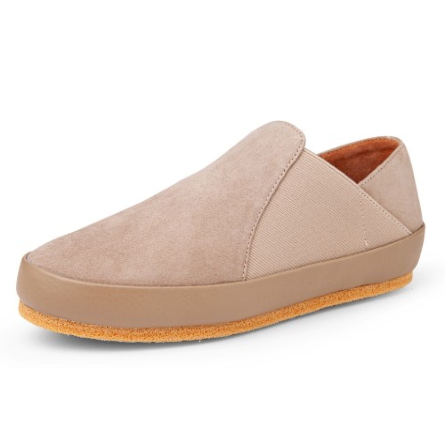 Women'S Yes Brand Shoes Travel | Yes Brand Shoes Women'S Caitlyn In Taupe Water Resistant Suede