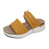 Women'S Naot Slides | Naot Women'S Vesta In Marigold Leather