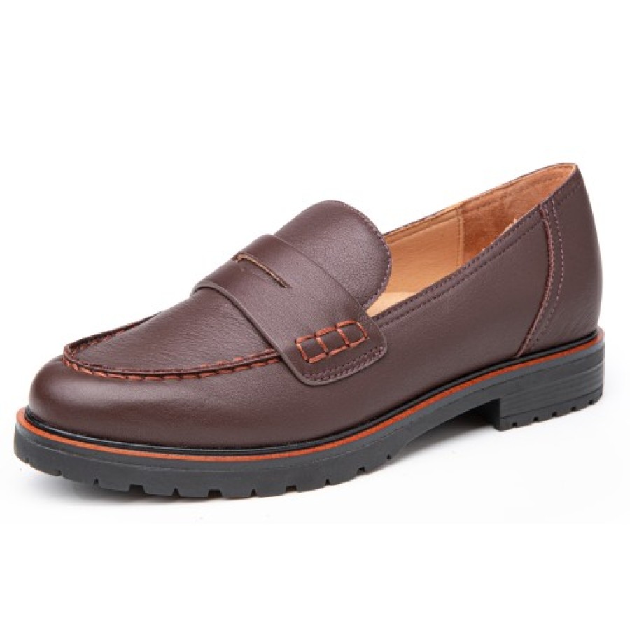 Women'S Yes Brand Shoes Travel | Yes Brand Shoes Women'S Parker In Chocolate Plonge Leather