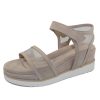 Women'S Bella Comforto Platforms | Bella Comforto Women'S Clea 8.63.08 In Creme Velour Suede