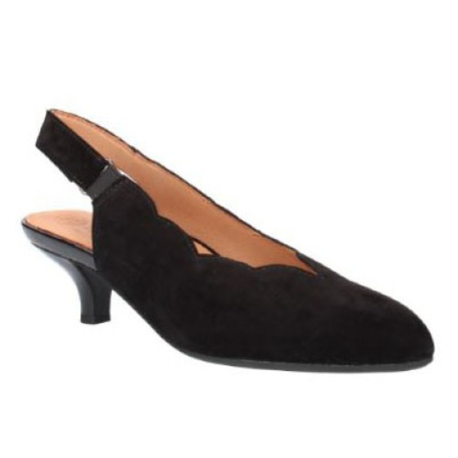 Women'S Lamour Des Pieds Heels | Lamour Des Pieds Women'S Hulda In Black Kid Suede