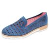 Women'S Pas De Rouge Slip Ons | Pas De Rouge Women'S Lotty 2274 In Blue Suede