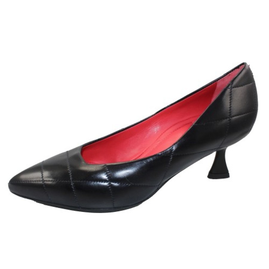 Women'S Pas De Rouge Pumps | Pas De Rouge Women'S Janet 4313 In Navy Blue Nappa Leather