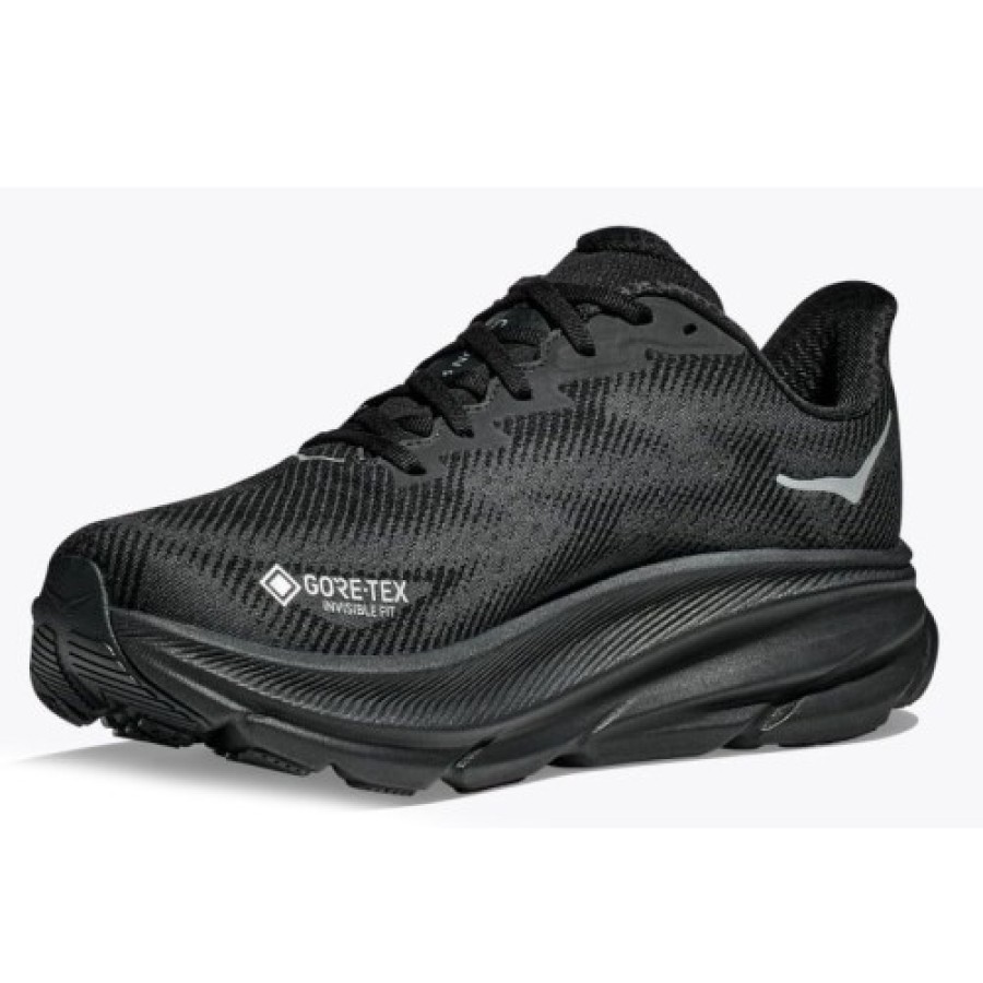 Women'S Hoka One One Running | Hoka One One Women'S Clifton 9 Gtx In Black/Black