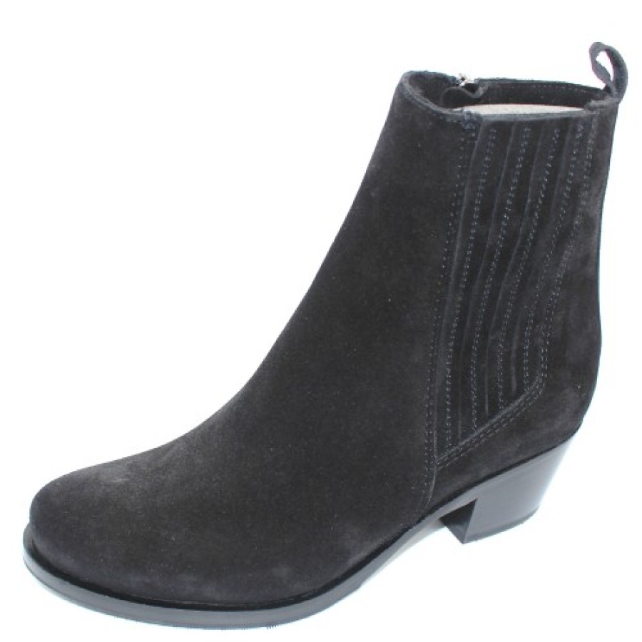 Women'S La Canadienne Boots & Booties | La Canadienne Women'S Princeton In Black Waterproof Suede