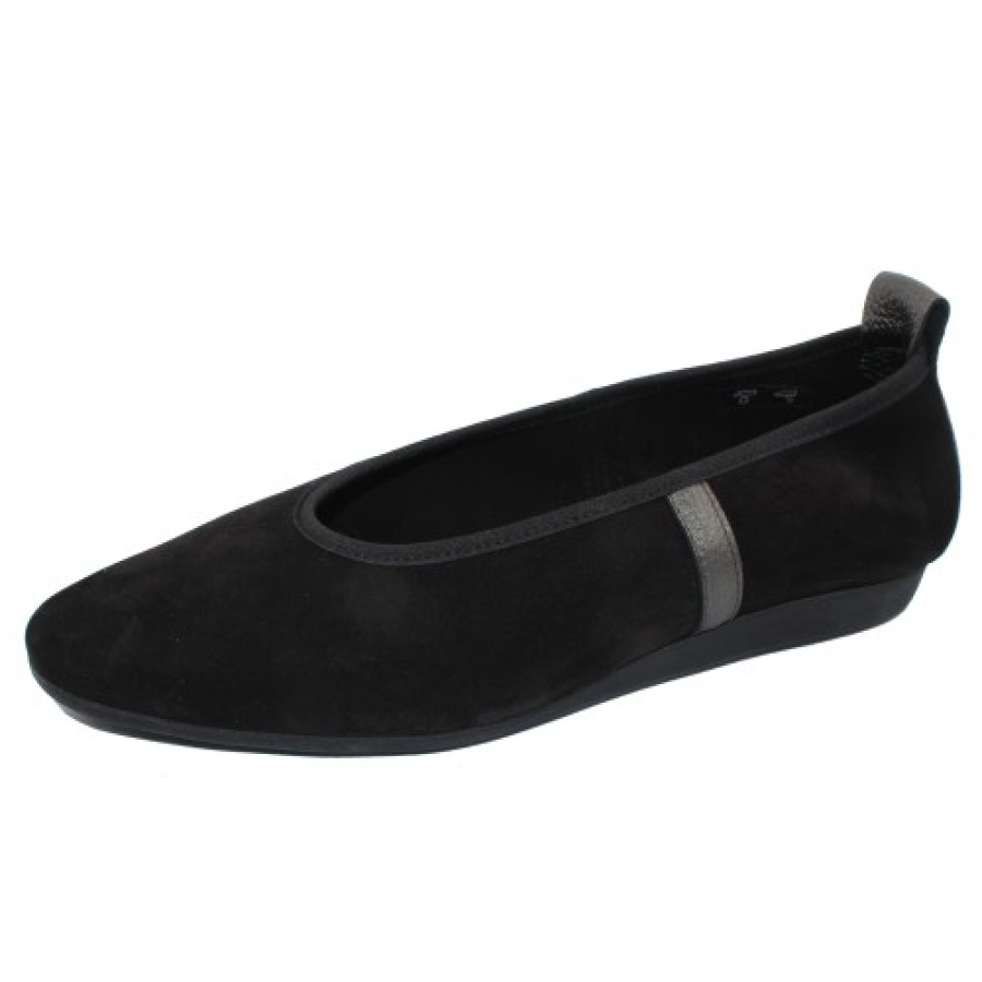 Women'S Arche Wedges | Arche Women'S Lamour In Noir Nubuck/Ornoir Hopi