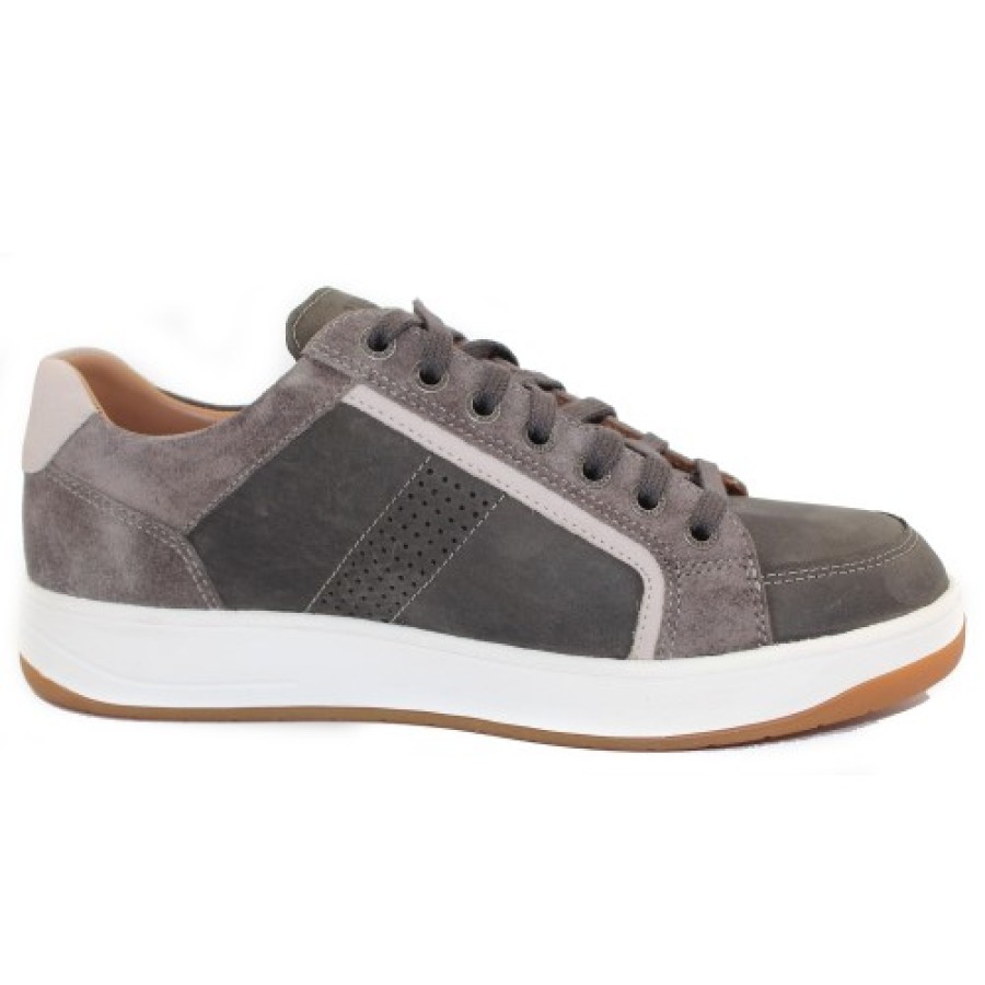 Men'S Mephisto Walking | Mephisto Men'S Harrison In Dark Grey Grizzly Leather 152/3659