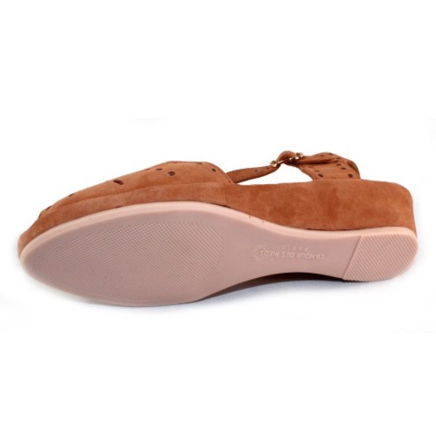 Women'S Lamour Des Pieds Platforms | Lamour Des Pieds Women'S Brenn In Cognac Suede