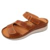 Women'S Pikolinos Slides | Pikolinos Women'S Altea W7N-0933 In Brandy Calfskin Leather